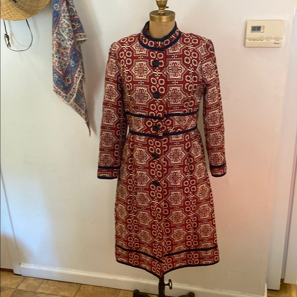 Handmade vintage rug coat